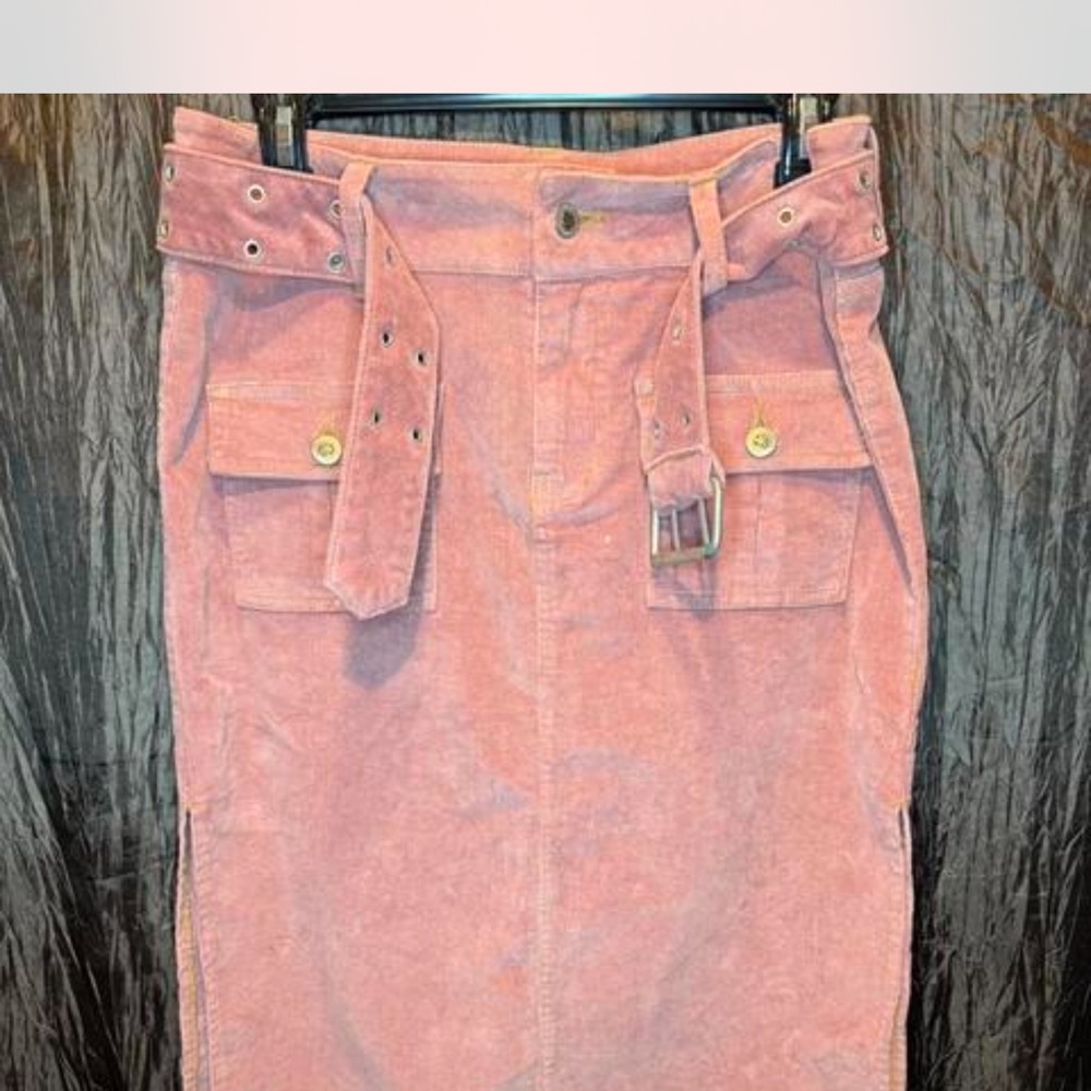 Bubblegum Pink Corduroy Skirt